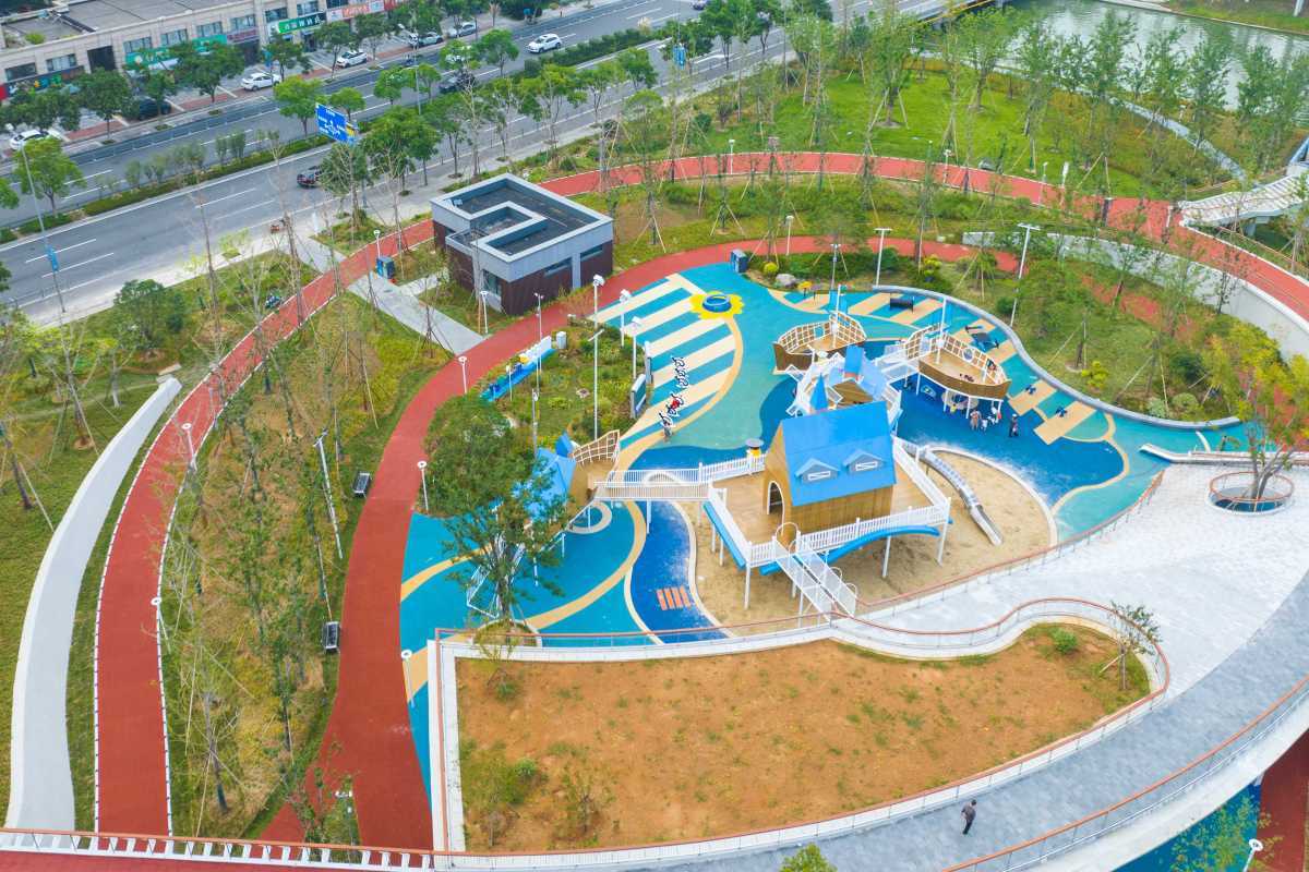 九游app：占地超10萬平方米！鎮(zhèn)海西大河公園亮相(圖3)