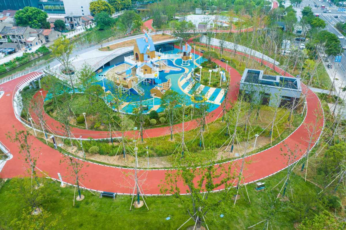 九游app：占地超10萬平方米！鎮(zhèn)海西大河公園亮相(圖1)