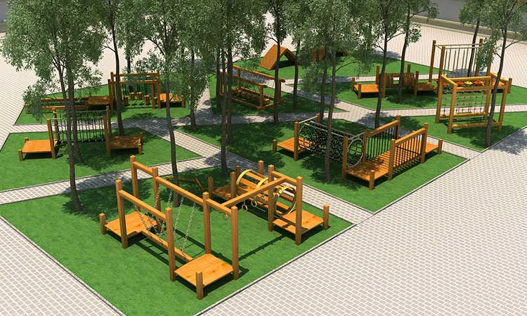 九游app：定制商場大中型室內(nèi)健身設(shè)施親子娛樂蹦床運動樂園兒童樂園淘氣堡(圖1)